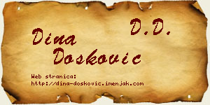 Dina Dosković vizit kartica